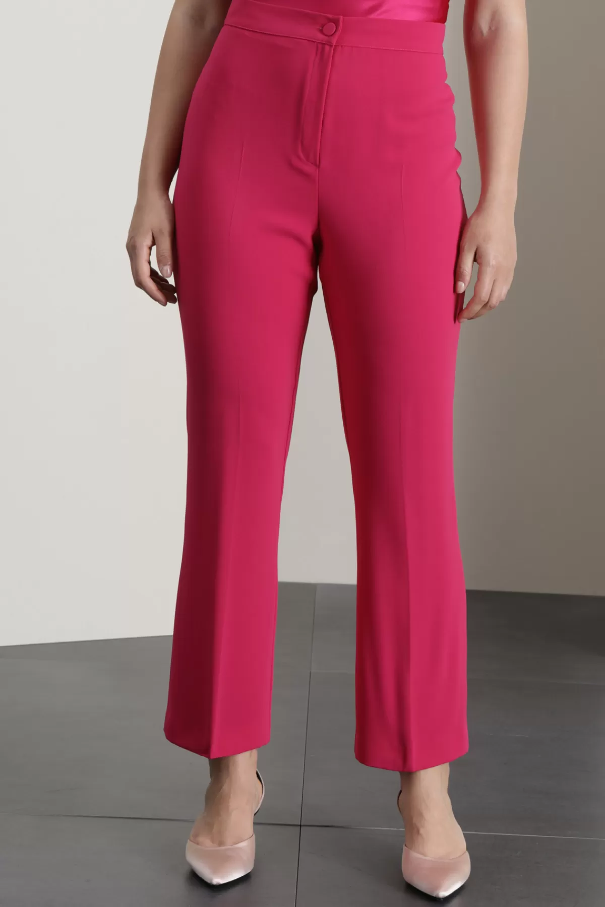 Fashion Market Pantaloni in enver satin