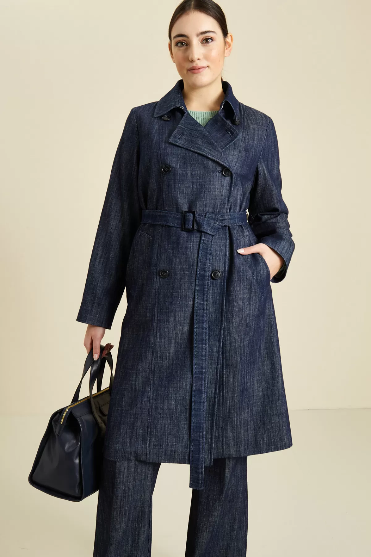 Fashion Market Trench in denim