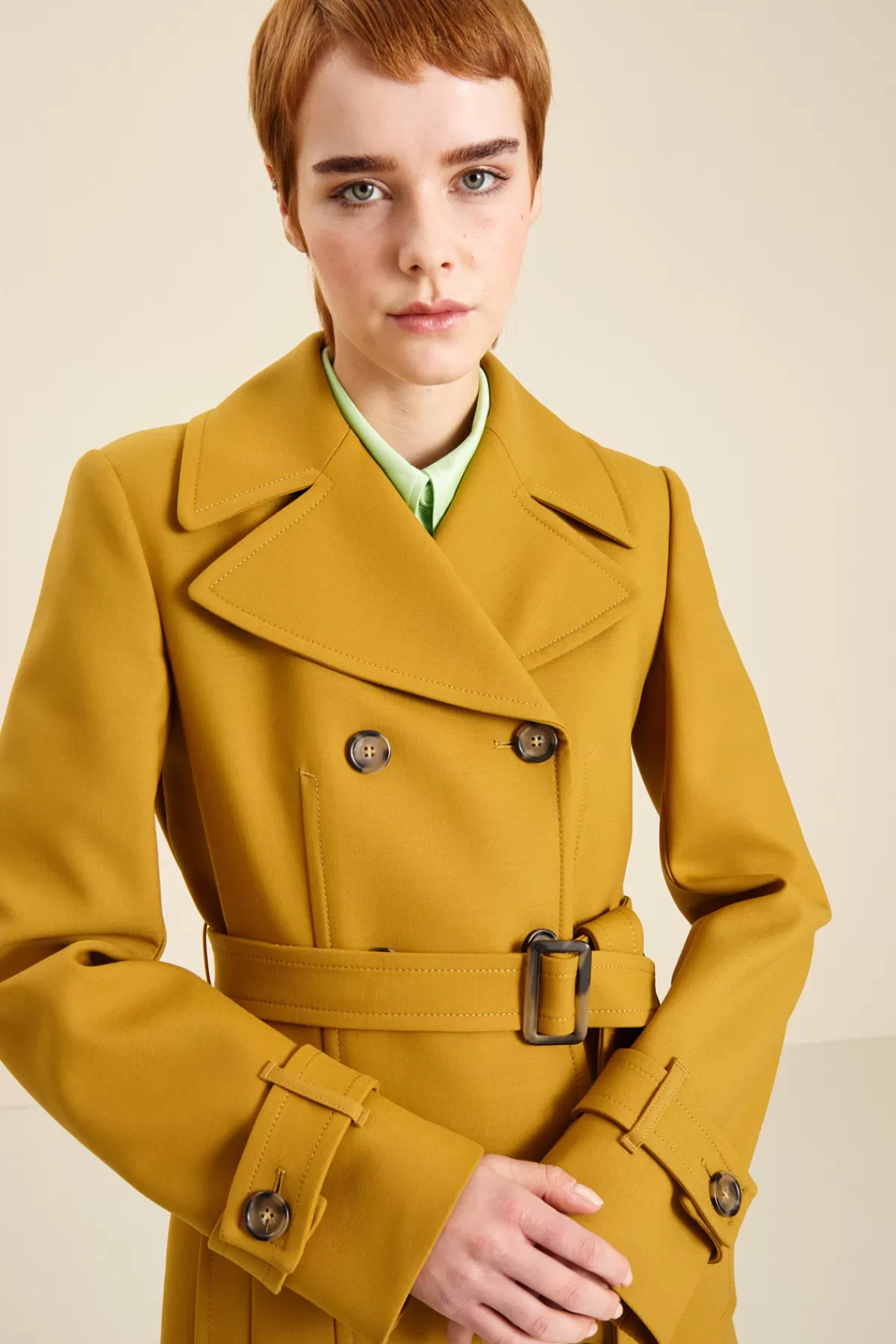 Fashion Market Trench in lana